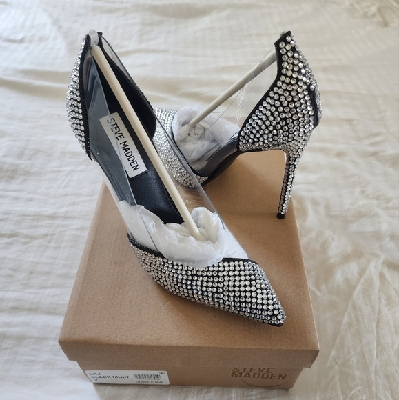 Steve Madden Lili Pump Rhinestone Details Pointed Toe Size 7 NIB - Picture 3 of 7